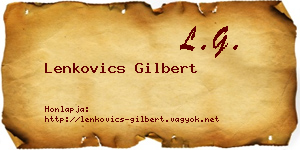 Lenkovics Gilbert névjegykártya